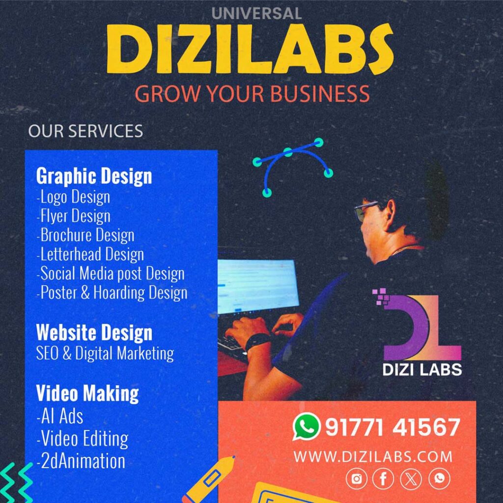 Dizilabs digital marketing agency team providing SEO, branding, and web design services in Andhra Pradesh and Telangana.